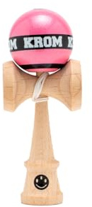 KROM Kendama MIKRO Pink – Mini Kendama aus Buchenholz – Voll spielbar – Taschenformat – Für Anfänger & Profis