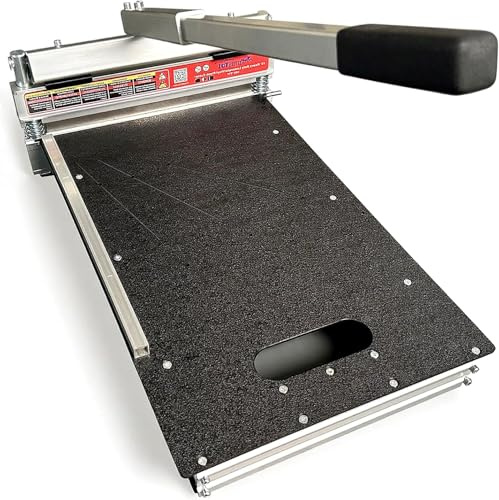 Laminat-/Vinyl-Plankenschneider, 33 cm, für Laminat, alle Arten von Vinyl-Planken, Parkett, Verkleidungen und mehr; sofortige Winkelschnitte 15/30/45 in 1 Schritt. (33cm Laminatschneider)
