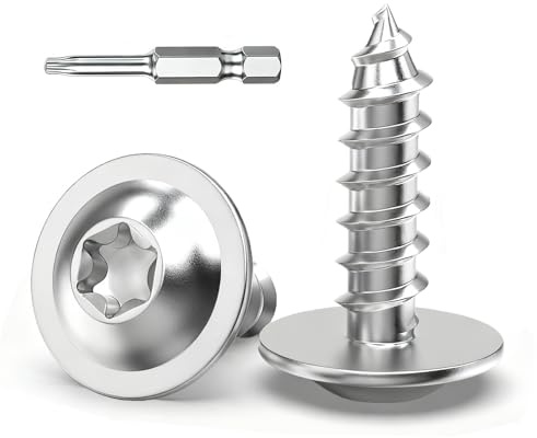 Dayalo 120 Stück Blechschrauben M4,2 x 16mm, Torx Schrauben, Linsenkopfschrauben Holz Tellerkopfschrauben, Selbstschneidende Schrauben 4,2, Edelstahl A2 V2A für Blech, Akustikpaneele und Holz