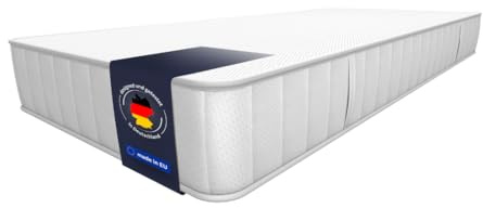 Weltbett „Omega“ Matratze Hybrid Schaum 90 x 200 cm – Wendematratze mit Härtegrad H3/H4, 18 cm Höhe - für alle Körpertypen in Allen Schlafpositionen entwickelt