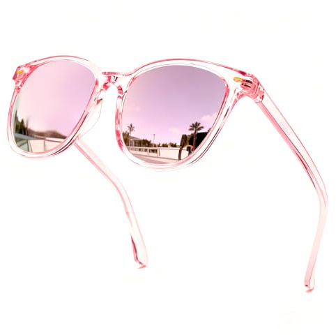 Myiaur Polarisierte Sonnenbrillen Damen Groß, UV400 Schutz Brille Klassische Verspiegelte Sonnenbrille