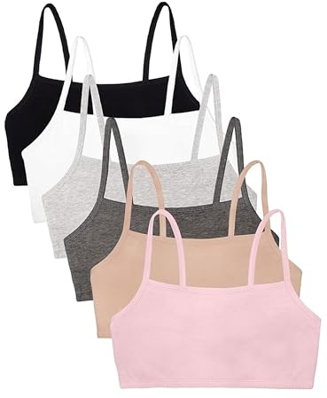 Fruit of The Loom Damen Spaghetti Strap Cotton Sports Bra, 3-Pack Spaghetti Strap Cotton Sports Bra (3er Pack)