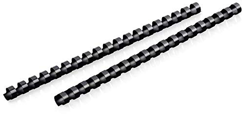 Mead CombBind 4000134 Binderücken, Spiralen, Spulen, Kämme, 1,27 cm, Kapazität 85 Blatt, Schwarz, 125 Stück