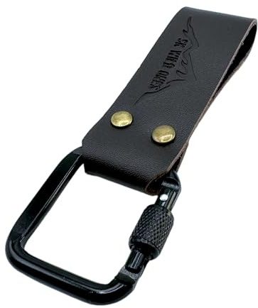 SK Wild Ones® Universelles Echtleder Dangler Gürtelmesser Holster | Halterungssystem, Kydex Gürtelclip, Outdoor Bushcraft, Tek Lok Belt Keeper