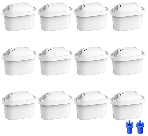 Waterdrop Filterkartuschen, Ersatz für Brita® Maxtra+® Plus, Maxtra Pro® All-in-1 Wasserfilter, Kompatibel mit Brita® Marella® Kanne, Reduziert PFAS, PFOA/PFOS, TÜV SÜD, NSF Zertifiziert (12)