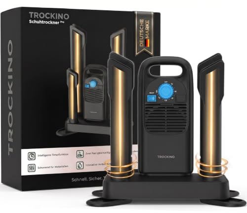 Schuhtrockner elektrisch für 2 Paar mit Timer – Schnell, Leise & Schonend – für Fußballschuhe, Sportschuhe, Wanderschuhe, Arbeitsschuhe & Handschuhe