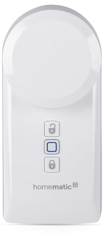 Homematic IP Türschlossantrieb, Smart Home, elektronisches Türschloss, Smart Lock nachrüstbar ohne Umbau, Türöffner steuerbar per App, Alexa & Google Home, 154952A0