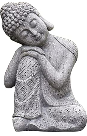 MagiDeal Harz Schlafenden Buddha Statue Skulptur, Schlafende Buddha Ornament, Hause Dekoration Skulptur Geschenk, für Innen- und Außenbereich, Dekoration für Haus, Garten, Terrasse, Deck, Veranda