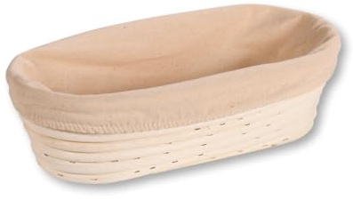KESPER | Gärkörbchen, Material: Rattan, Textilfutter (abnehmbar), Maße: 28 x 15 x 8 cm, Farbe: Natur | 19632