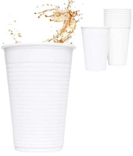 Enpack - Einweg Plastikbecher 200ml- Trinkbecher 1000 Stück - optimal geeignet für Camping, Picknick oder Festival - Kunststoffbecher verwendbar als Camping Becher, Party Zubehör etc.