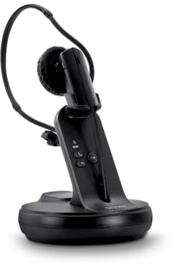 Snom A170C DECT-Headset, BT 5.3, ANC, Hot-Swap Akku, Kabellos, Schwarz | 25m Reichweite, VoIP IP-Telefone, Schnellladung 10min=8h, 3 Trageoptionen, Unified Communications, Home Office, 3J Garantie