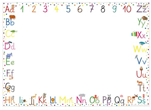 PuK Krämmer GmbH Schreibtischunterlage ABC Kinder Papier DIN A2 | XXL 25 Blatt Block zum Malen, Schreiben und Kritzeln | 1er, 2er und 3er Pack | Malunterlage Mädchen Jungen
