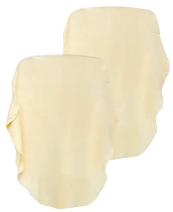 XDGBGFN 2 Stück Fensterleder Auto Ledertuch Fensterleder Echt Leder Ledertuch Autopflege Kein Haarausfall Nichtmarkierung Autoleder für Auto, Fenster, Glas (40×60cm)