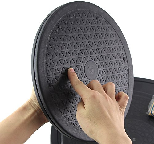 RETON 12 Zoll Heavy Duty Drehwirbel Drehtisch Ständer mit Stahlkugellager für TV/Computer/Monitor (1 Stück)