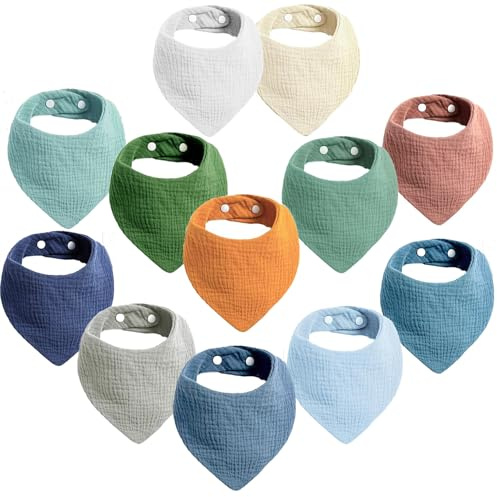SLOSH Lätzchen Baby Wasserdicht Für Neugeborene Babylätzchen für Babys und Kleinkinder Jungen und Mädchen Unisex Set Druckknopf
