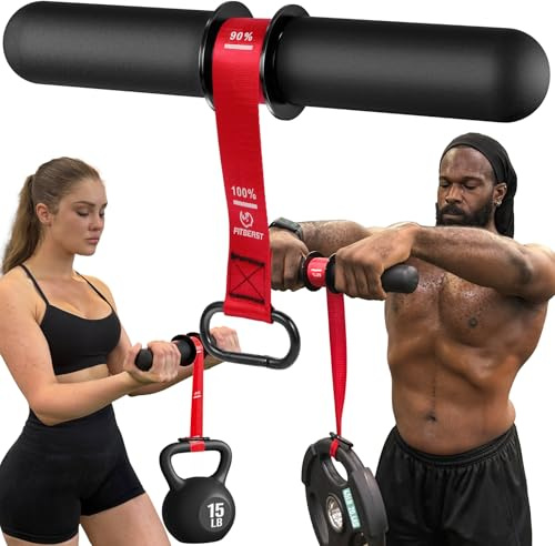 FitBeast Unterarmtrainer & Unterarmtrainer, Handgelenkroller mit dickerem Griff, Unterarmkrafttrainer mit verstellbarem Gurt - ideal für Griffkraft, Muskelaufbau, Rehabilitation