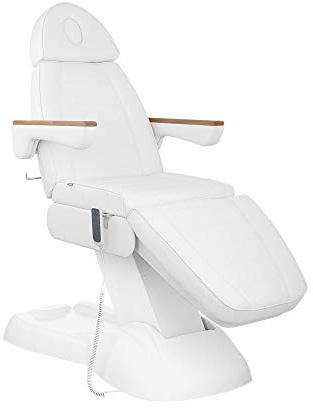 Physa Elektrische Kosmetikliege 3 motoren 300 W 203 x 62 x 64-86 cm 150 kg weiß Behandlungsliege Kosmetikstuhl Therapieliege Tattooliege
