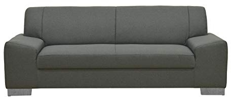 DOMO. collection Sofa Alisson, 3er Couch, 3 Sitzer, 3er Garnitur, Polstergarnitur 199 x 83 x 75 cm (BxTxH), in grau