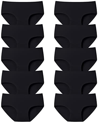 Adorel Mädchen Unterhosen Baumwolle Teenager Slips 10er-Pack