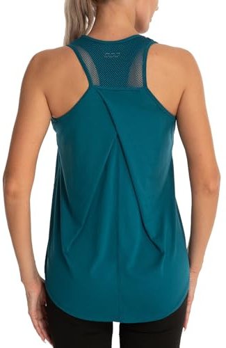 Dawnrole Damen Sport Tank Top Ärmelloses Leichte Fitness Top Yoga Oberteile