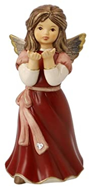 Goebel Weihnachtsdekoration Engelsfigur aus Porzellan hergestellt, Maße: 15.5 cm x 7 cm x 7 cm, 41-668-29-1