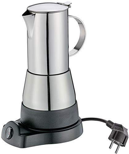 Cilio 273694 Espressokocher Aida 6 Tassen Elektrisch, Edelstahl, Silber