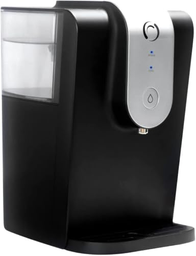 Aqua Optima Lumi, gefilterter Wasserkühler und Wasserspender auf der Theke, 8,2 Liter Fassungsvermögen, mit 1 x 30 Day Evolve+ Wasserfilterkartusche, schwarz