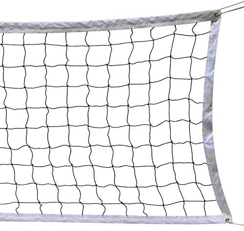 SIVENKE Faltbares Netz für Volleyball, Tennis, Federball - Standard Ersatznetz für Garten/Strand Sport mit Tragetasche