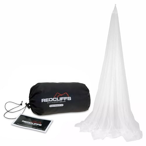 Tool & Tree Reisemoskitonetz 2,2 x 1,7 x 1,3 m – Ultraleichtes Insektenschutz-Netz mit Tragetasche 11 x 24 cm – Perfekt für Camping, Backpacking, Wandern & Bergsteigen – Outdoor-Moskitonetz