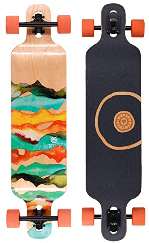 BTFL Drop-Through Longboard Skateboard für Mädchen, Komplett-Board mit ABEC 9 Kugellager, Cruiser für Anfänger und Fortgeschrittene: Chloe, Flora, Malou, Polly3, Yuva, Kayla, Keanu