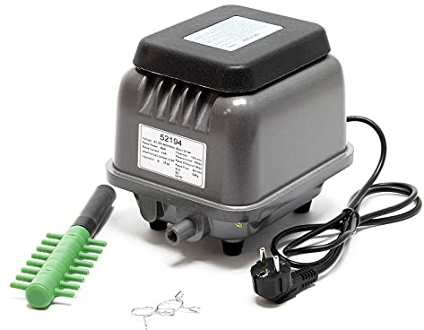 SunSun HJB-120 Teichbelüfter 7200l/h 80W Luftpumpe für Aquarium und Teiche für eisfreies Wasser im Winter und Sauerstoffzufuhr im Sommer