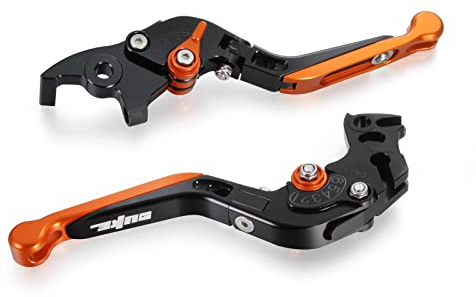 Madlife Garage Bremskupplungshebel Kupplungshebel Bremshebel Brems Kupplung Motorrad Orange für KTM DUKE RC 125 200 250 390