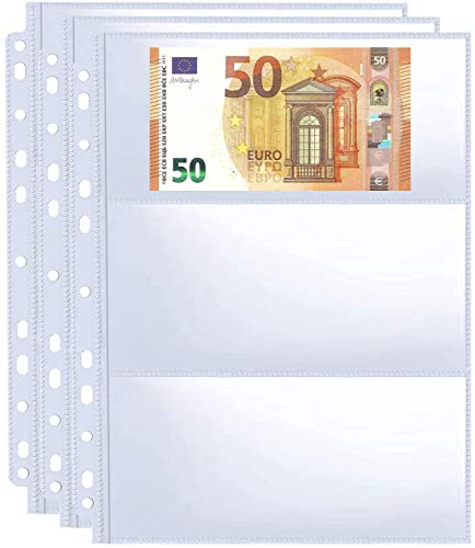 30 Pack Cash Protective Sleeves