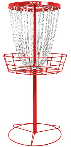 Remix Deluxe Übungskorb für Discgolf, Rot