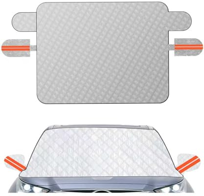 Xibao Sonnenschutz Auto Frontscheibe,Auto Abdeckung für die Frontscheibe,Wasserdicht Faltbar Scheibenabdeckung,Windschutzscheibe Sonnenschutz (202x104cm)