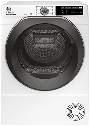 Hoover H-DRY 500 ND C10TSBE-S Kondenstrockner / 10 kg/Smarte Bedienung mit WiFi + Bluetooth/AquaVision-Kondenswasserbehälter mit optischer Füllanzeige direkt im Bullauge/Symbolblende