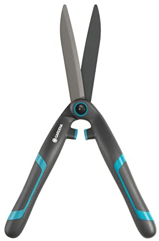 Gardena Heckenschere PrecisionCut: Ergonomische Gartenschere für den exakten Formschnitt, 18 cm, spezielle Z-Form, Stoßdämpfung (12302-20)