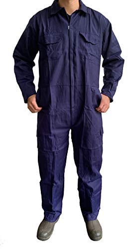 Turners - Arbeitsoverall Herren, Farbe Dunkelblau, Arbeitskleidung für Studenten, Lagerhäuser, Werkstätten, Marina Military, L