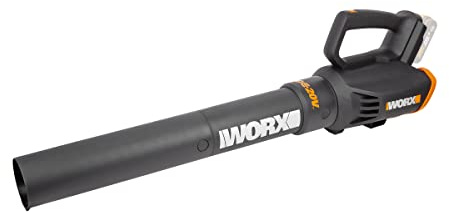 WORX WG547E.9 Akku-Laubbläser Turbine 20V - höhe Leistung mit Turbinen-Technologie - 2 Geschwindigkeitsstufen bis zu 120km/h – Luftmenge 600m³/h - ergonomische Einhandbedinung - ohne Akku & Ladegerät