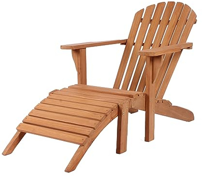 bene living Teakholz Gartenliege/Sessel - Adirondack Montreal
