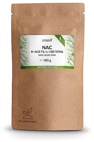 Sanuvit® - NAC Pulver | 150g pro Beutel | 6 Monatsvorrat | N-Acetyl-L-Cystein | Hohe Bioverfügbarkeit und Verträglichkeit | Vegan | Hergestellt in Österreich