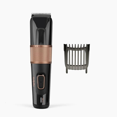 BaByliss E974E Power Glide Haarschneider Herren, Schwarz/Roségold, 26 Schnittlängen (0,5-25mm), 60 Min. Akkulaufzeit