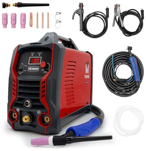 TIGMIG Inverter-Schweißgerät DC WIG und DC MMA, Modell TM 180 DC, bis zu 180 A, IGBT-Technologie, HF TIG-Zündung, kompakt, hohe Leistung, digitales Panel, Service und Garantie Italien