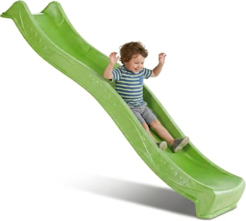 DEMMELHUBER Rutsche WATERSLIDE 2,30 mit Wasseranschluss, Grün | Wellenrutsche, Gartenrutsche, Kinderrutsche, Wasserrutsche