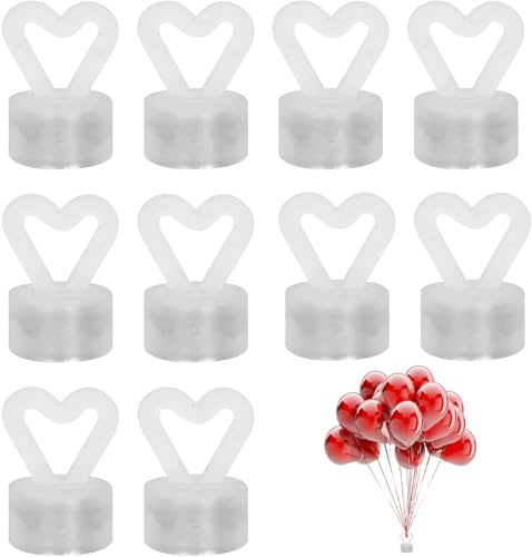 10 StüCk Ballongewicht FüR Heliumballons,HerzföRmige Luftballon Beschwerer,Ballons Mit Magneten Gewichte,Helium Ballons Mit Gewichten,Geeignet FüR Hochzeits-Geburtstagsparty-Dekorationen