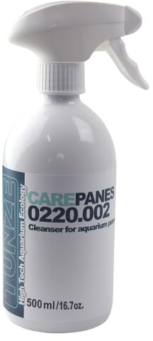 TUNZE Care Panes 500 ml | Effektiver Aquarienscheiben & Glasreiniger | optimale Aquarienpflege I Reinigungsmittel für Glas, Plexiglas, Kunststoff, Metall, Holz | Reinigung von Aquarien & Zubehör
