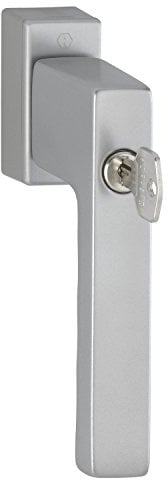 HOPPE Fenstergriff TOULON Sperrzylinder Secustik, VK 32-42 mm, silber eloxiert, 1 Stück