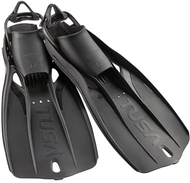 TUSA SF-0110 Travel Right Tauchflossen, Medium, Schwarz
