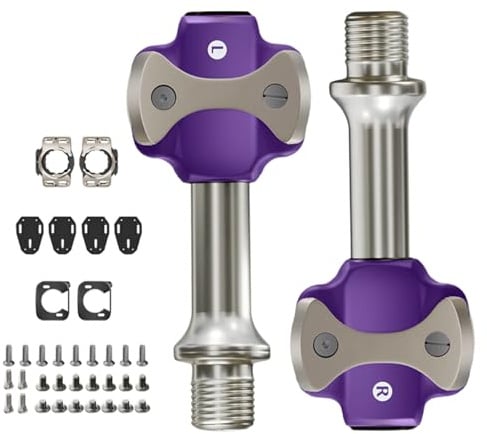 BIGULA Rennradpedale mit versiegeltem Lager, geringes Gewicht, Aluminium-Legierung, Clipless-Pedale, Fahrradteil, leichtes Auto-Fahrradpedal