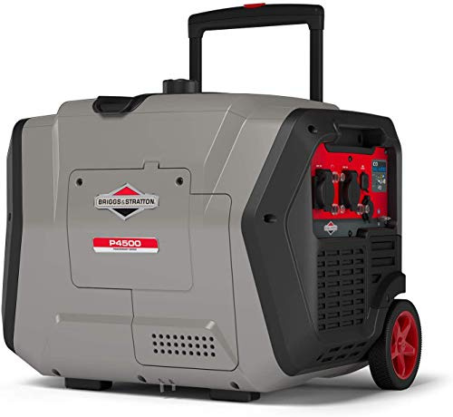 Briggs & Stratton 030806 Benzin Inverter Stromerzeuger Generator der PowerSmart Serie P4500 mit 4500 Watt/3700 Watt Sauberem Strom, Ultraleise und Leichtgewichtig